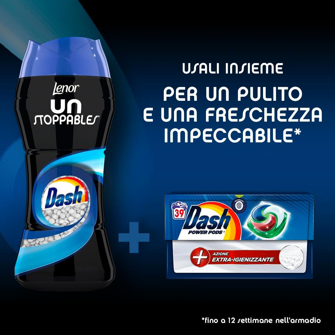 Lenor Profumatore Bucato Perle Profumate Lavatrice, Unstoppables Dash, Maxi Confezione Da 570g, Freschezza Non-Stop Per Il Bucato (Fino A 12 Settimane Nel Guardaroba). 2 Confezioni da 570g. Totale 1.140g (Copia) (Copia) - immagine 2